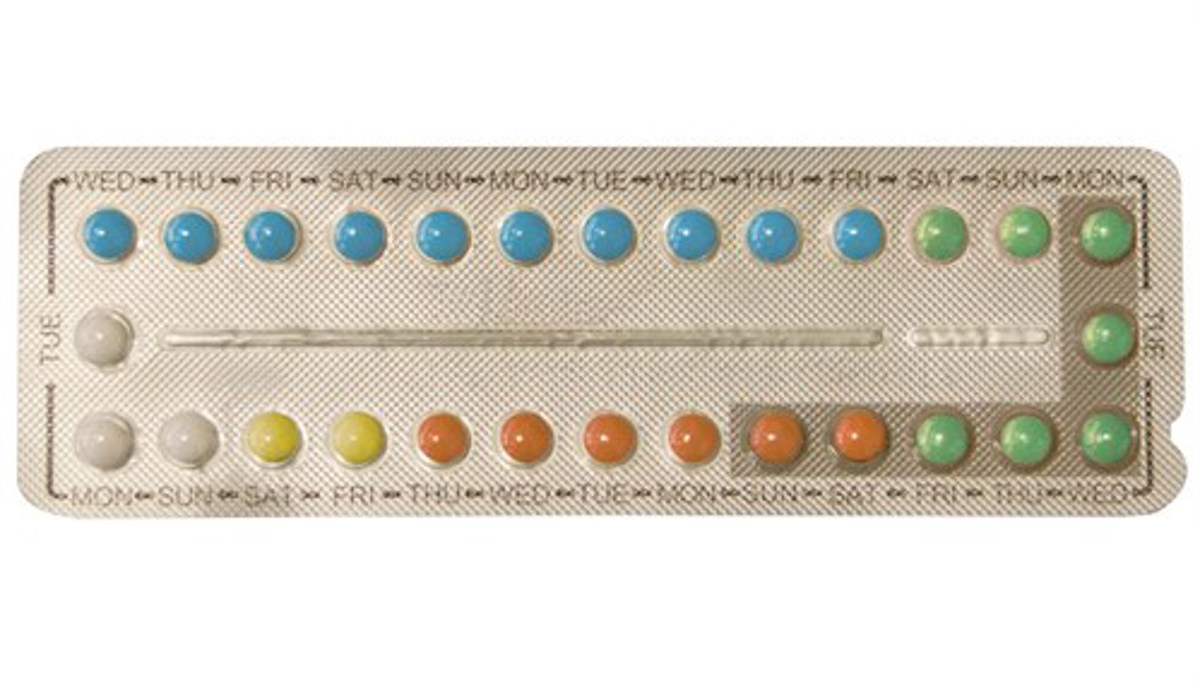 Image of contraceptive pill packet from the 1960s