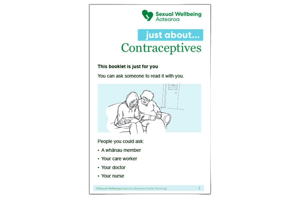 Image - Just about contraceptives pamphlet cover image