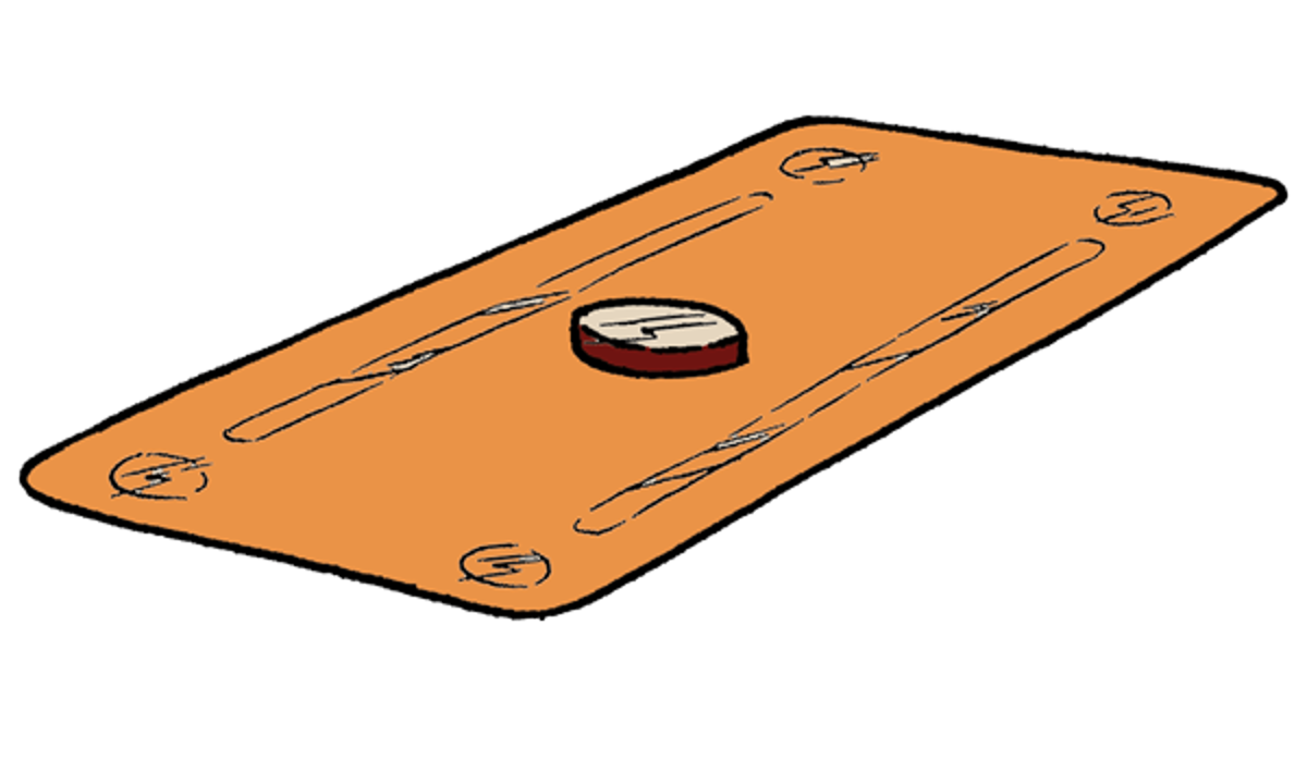 Emergency contraceptive pill line drawing